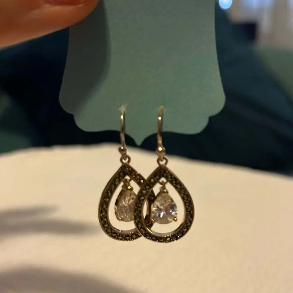 Dangling earrings, costume jewelry